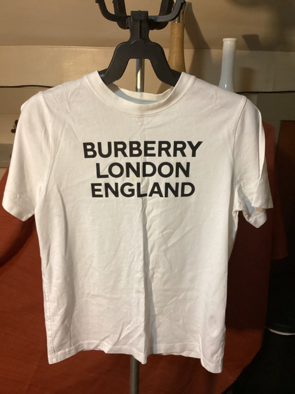 Burberry Kids London England Logo T-Shirt White 12Y 152cm Authentic
